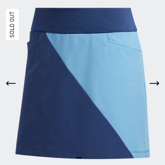 ADIDAS blue color block skort size XL - Picture 4 of 8